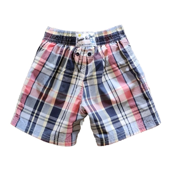 Janie and Jack Swim Trunks Size 12-18 months Colors blue, pink,white, yellow - Picture 6 of 6